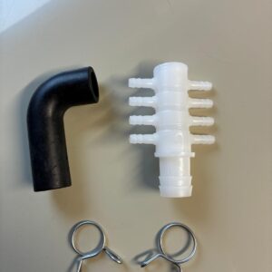 Aansluitset t.b.v. luchtpomp. 8 aansluitingen