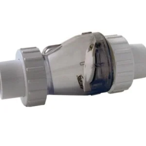 Valterra Transparante terugslagklep met 3/3 koppeling 50mm zonder veer